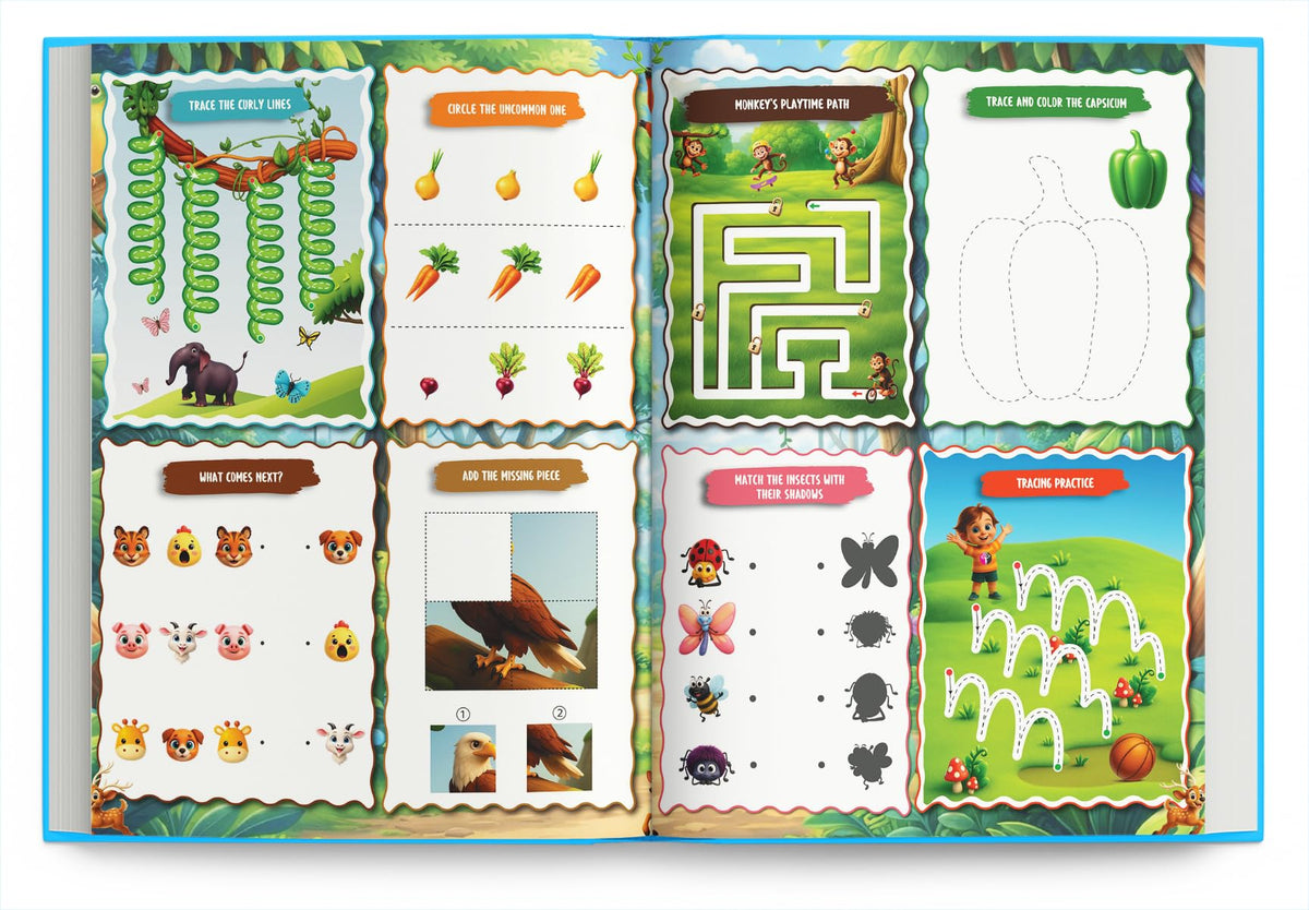 Activity Book for 4 Year Old | Best Selling 1001 Brain Booster Books for 4+ Year Old Children | Kids Activity Book - Puzzles, Mazes, Colouring, Dot-To-Dot, Matching, Seek & Find, Spot the Difference