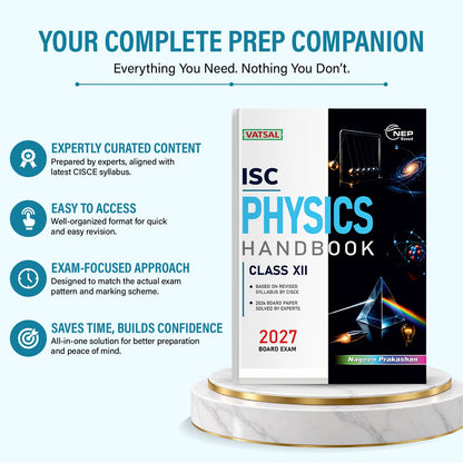 VATSAL ISC Board Physics Handbook for Class 12th Academic Year 2023-24 - Nageen Prakashan