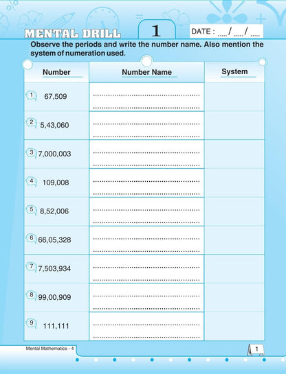 S Chand Mental Mathematics Class 4 (Mental Math) – Math Activity Book | Maths Olympiad | Kids Math Practice | Basic Math Learning | Fast & Speed Calculation Maths | Primary Mathematics for Kids | Olympiad Books For 2026-27 Exam