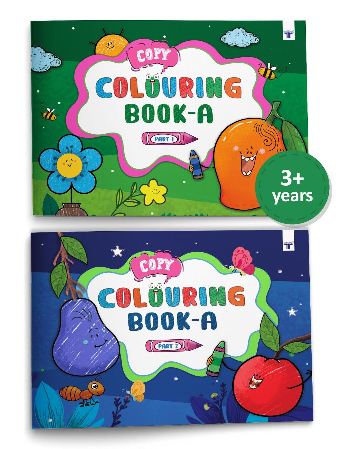 Colouring and Drawing Books for Kids | Practice Copy Color Books | For Preschool, Nursery, Early Learners and Kindergarten Children | 2 to 5 Year Old | Pack of 2