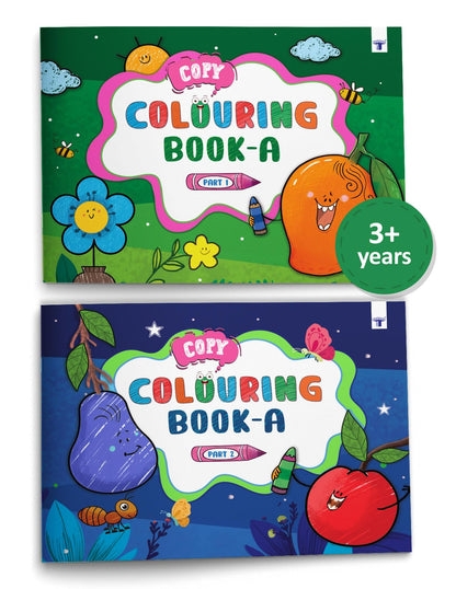 Colouring and Drawing Books for Kids | Practice Copy Color Books | For Preschool, Nursery, Early Learners and Kindergarten Children | 2 to 5 Year Old | Pack of 2