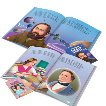 Story Books for Kids - World Famous Personalities (Set of 20 Books) (Illustrated) - Scientists, Entrepreneurs, Leaders - Biographies for Kids - Steve ... Newton, Abraham Lincoln, Churchill