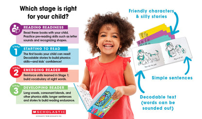 Bob Books - Set 1: Beginning Readers Box Set | Phonics, Ages 4 and up, Kindergarten (Stage 1: Starting to Read) 
