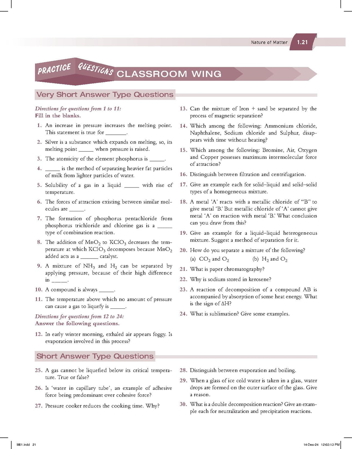 Pearson IIT Foundation Class 9 Chemistry (Old edition)