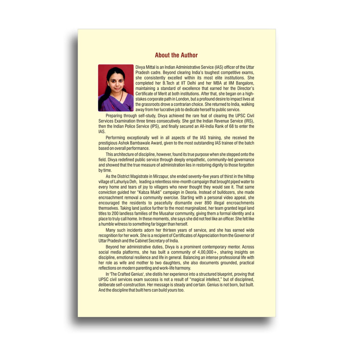 The Crafted Genius | Step-By-Step Blueprint For Cracking UPSC Civil Services Exam | Master Prelims, Mains and Interview | By Divya Mittal, IAS
