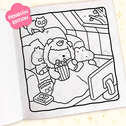 Cozy Friends: Coloring Books for Adults by Coco Wyo | Cute Animal Friends Coloring Pages, Cozy Simple Designs, Stress Relief & Relaxation: A relaxing cosy colouring book, from the bestselling author