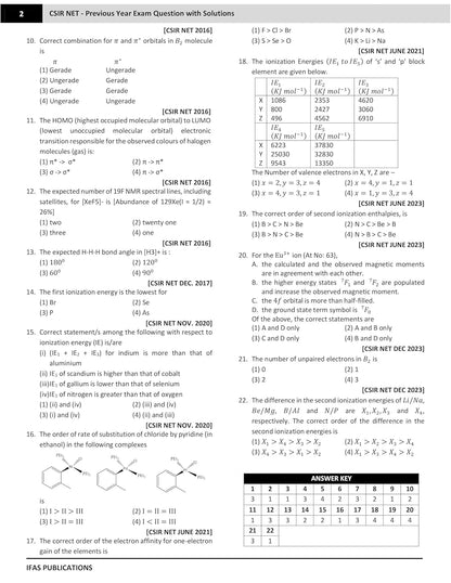 CSIR NET Chemical Science and GATE Chemistry PYQ Book | Previous Year Questions with Detailed Solutions Combo 2 Books | Best Chemistry Book for CSIR NET & GATE Exams | IFAS Publications