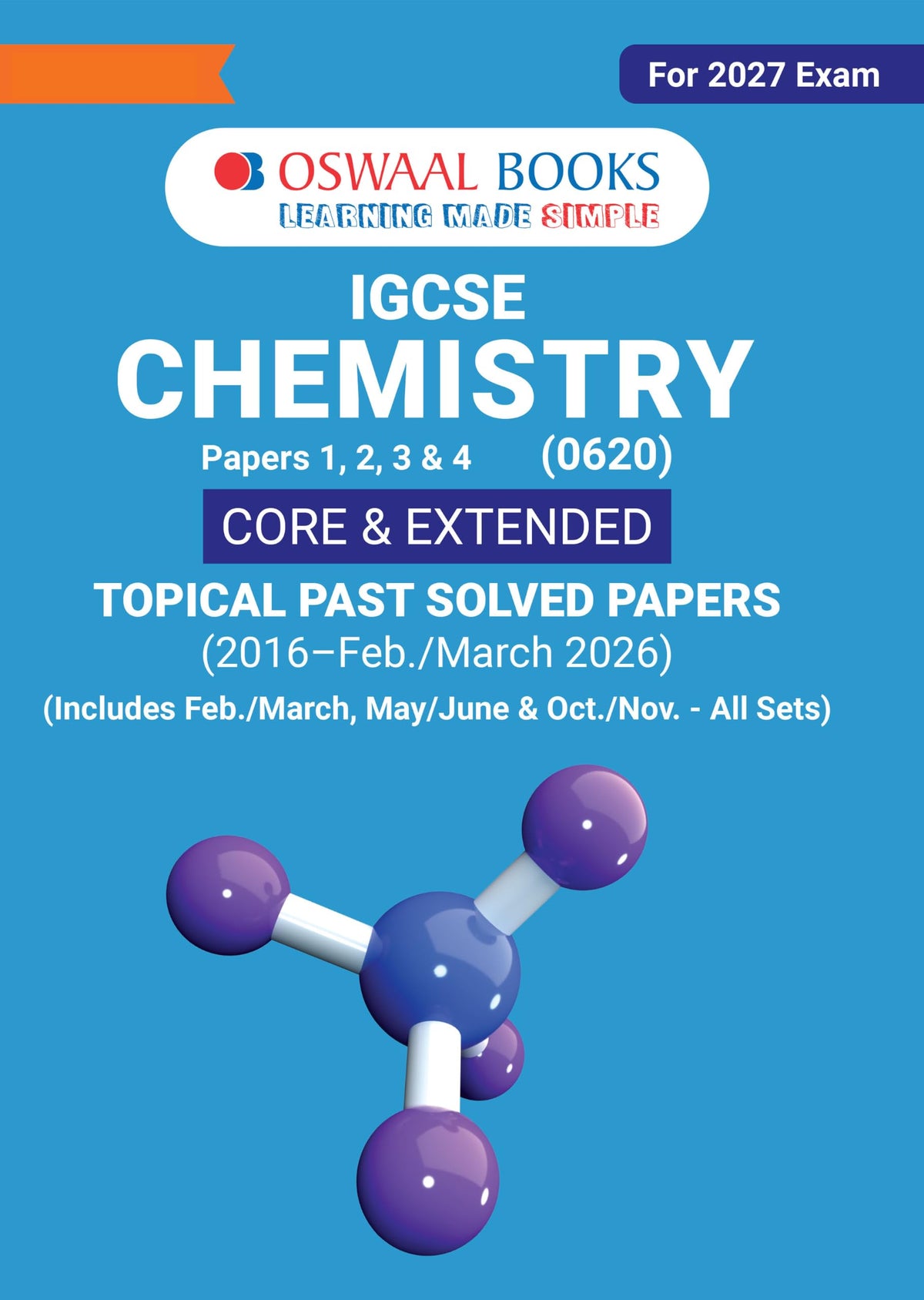Oswaal IGCSE Topical Past Solved Papers l Chemistry (0620) | For 2027 Exam | With Oswaal AI