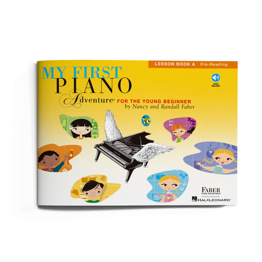 My First Piano Adventure: Lesson Book A | Beginner Piano Book for Kids Ages 5–6 with Online Audio | Pre-Reading Music Theory and Rhythm Games | Faber Sheet Music Songbook for Young Pianists