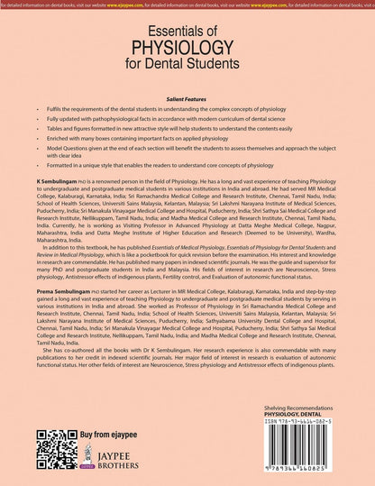 Essentials of Physiology for Dental Students, 4/E for BDS 1st Year Students | As per DCI Curriculum | Applied Physiology Boxes and Section-wise Model Questions