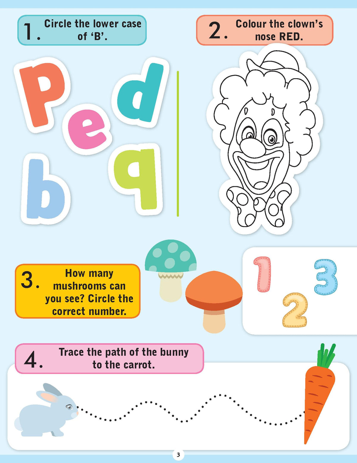 Brilliant Brain Activity Book for Kids Ages 3–4 | Fun Educational Workbook with Puzzles, Tracing, Alphabet, Numbers, Shapes & More | Early Learning for Preschool & Kindergarten