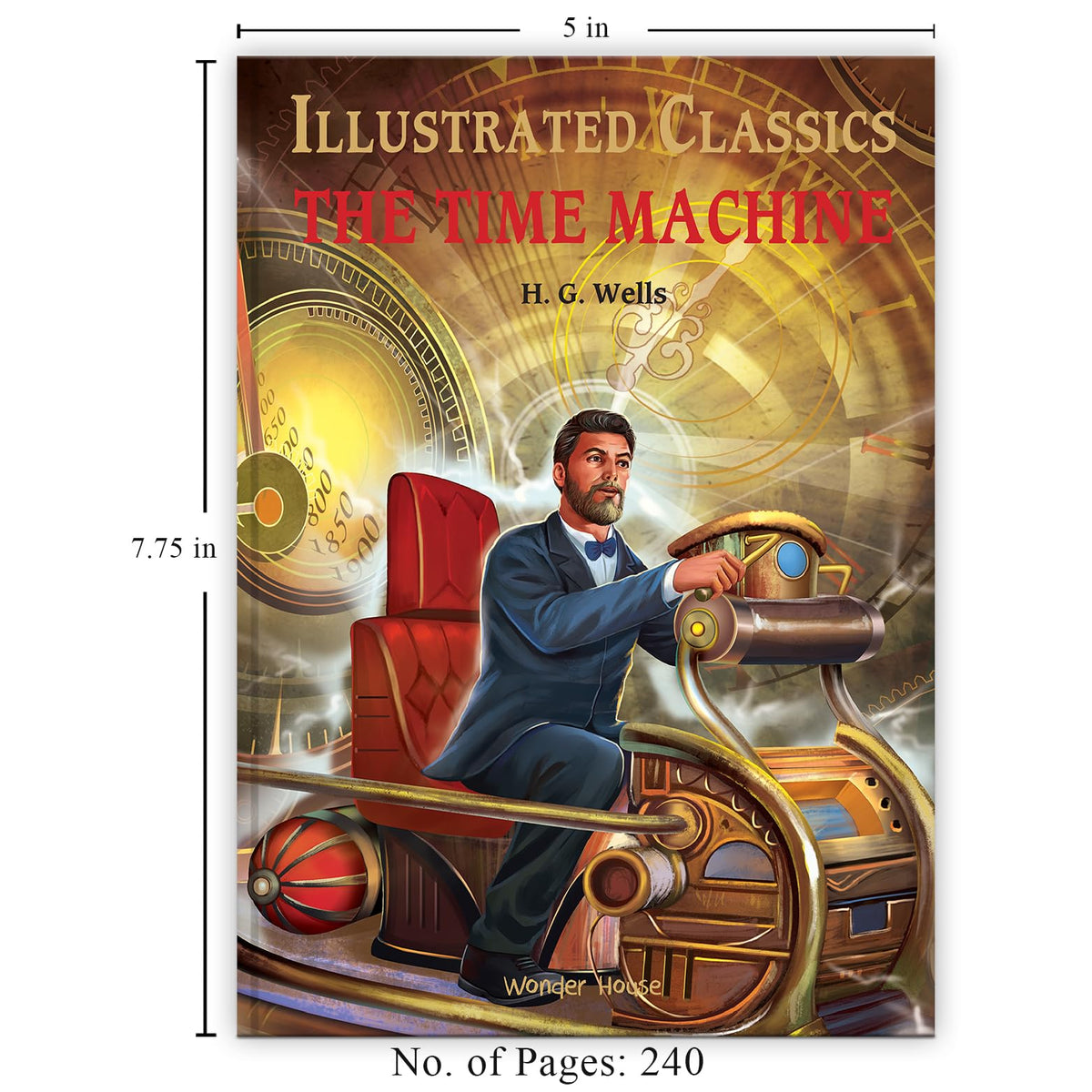 Time Machine: Illustrated Abridged Children Classics English Novel With Review Questions(Hardback)