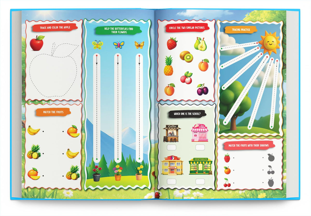 Activity Book for 4 Year Old | Best Selling 1001 Brain Booster Books for 4+ Year Old Children | Kids Activity Book - Puzzles, Mazes, Colouring, Dot-To-Dot, Matching, Seek & Find, Spot the Difference