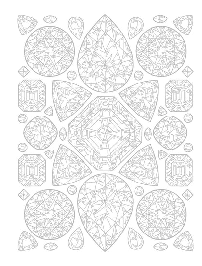 Creative Haven Gemstones Color by Number (Adult Coloring Books: Art & Design)