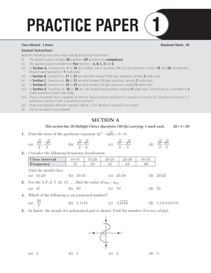 MTG CBSE Class 10 Chapterwise Question Bank Class 10 Mathematics Standard For 2027 Board Exam | Based on Latest CBSE Syllabus with 1500+ Questions