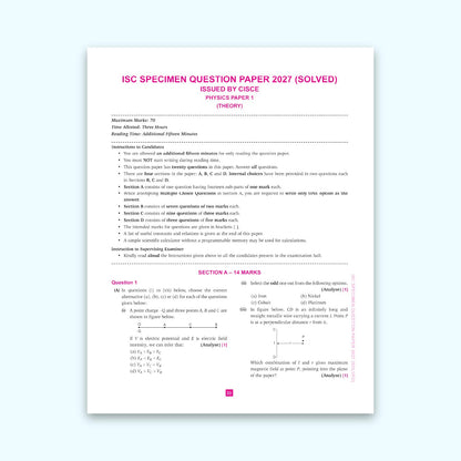 VATSAL ISC Board Physics Handbook for Class 12th Academic Year 2023-24 - Nageen Prakashan