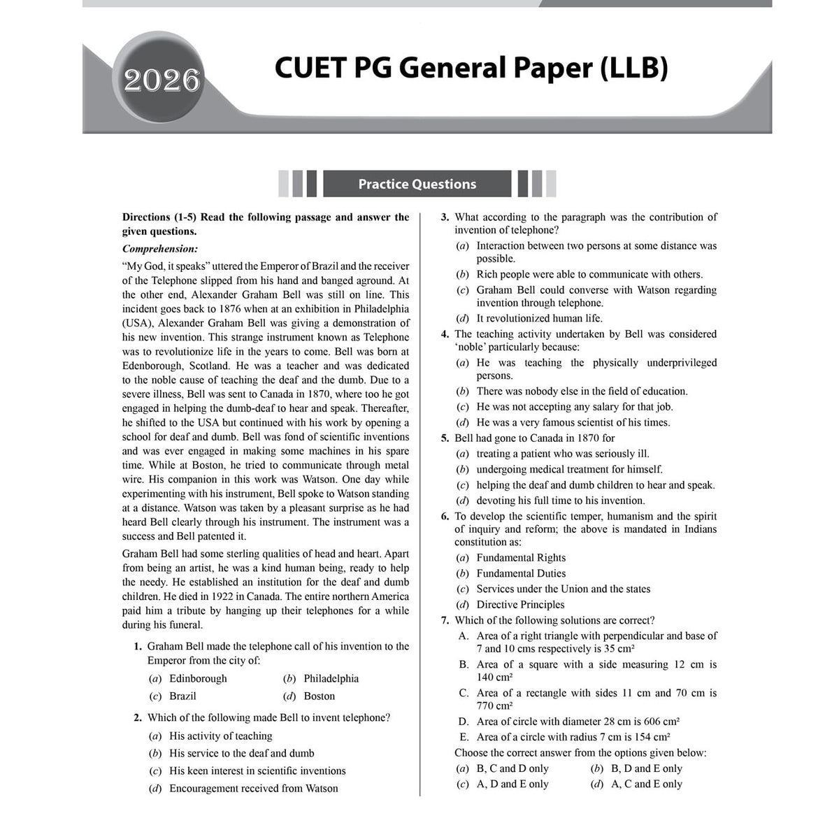 PW CUET PG General LLB Concept Theory and 6 Years PYQ Book (2026-2021) | Ideal for JMI, BHU, DU, & Other Central & Universities
