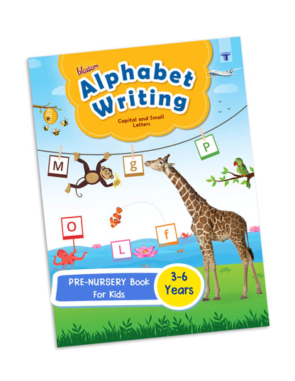 Blossom English Alphabet Writing Book for Kids | 3 to 5 Year Old | ABCD Capital and Small Letter Practice and Activities for Nursery Children | 55 Practice Boxes for each Letter [Paperback] Target Publication