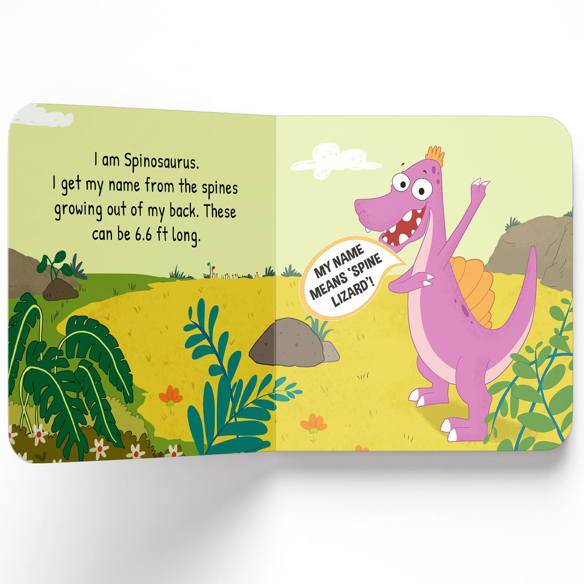 Spinosaurus – My First Dino Board Book: Illustrated Dinosaur Picture Book for Kids | Discover Fun Facts About the Sail-Backed Carnivore with Bright Images & Simple Text | Sturdy Board Book for Toddlers & Preschoolers | Ages 2–5 Years