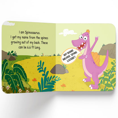 Spinosaurus – My First Dino Board Book: Illustrated Dinosaur Picture Book for Kids | Discover Fun Facts About the Sail-Backed Carnivore with Bright Images & Simple Text | Sturdy Board Book for Toddlers & Preschoolers | Ages 2–5 Years