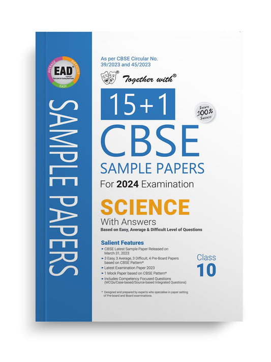 Together with CBSE EAD Sample Paper Class 10 Science for Board Exam 2024 