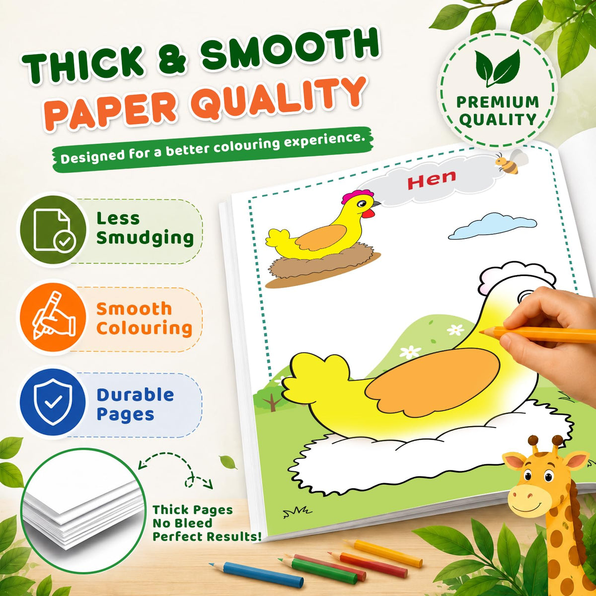 Super Jumbo Colouring Book (Animals & Birds)