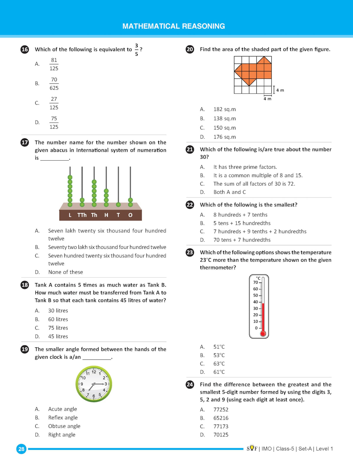 MTG IMO Olympiad 10 Previous Years Papers Class 5 Mathematics (2025-2021 Set A & B) - Model Test Papers with 24 Sample OMR Sheets | PYQ Book For SOF Olympiad 2026-27 Exam