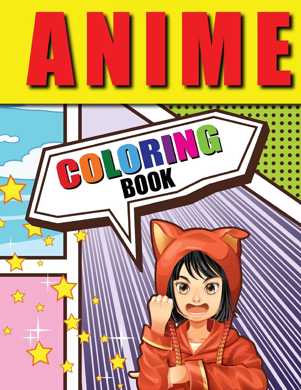 Anime Coloring Book: Manga Coloring Pages for Kids