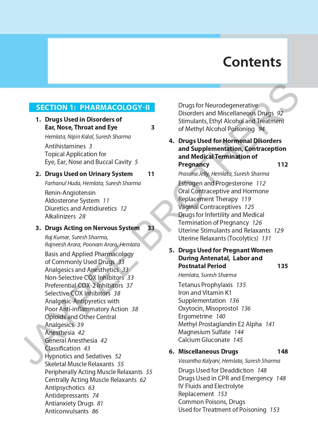 Textbook of Pharmacology, Pathology & Genetics for Nurses-II