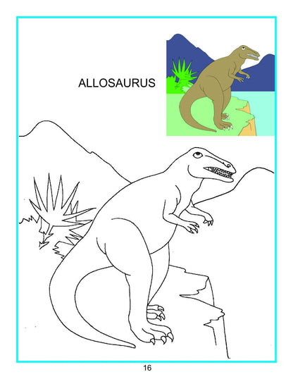Dinosaurs Colouring Book for Kids Age 3–8 | Creative Colouring Pages with Fun Prehistoric Creatures | Engaging Activity to Boost Creativity, Focus & Motor Skills | Ideal for Preschool, Kindergarten & Young Artists