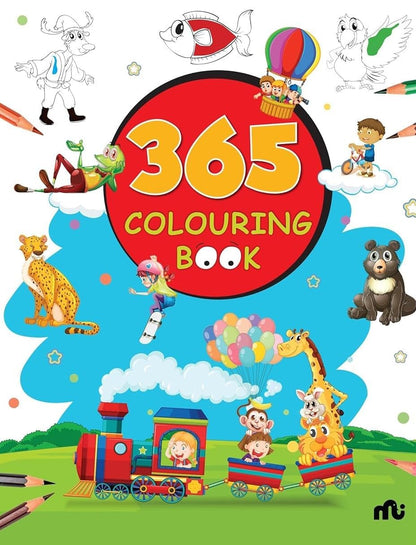 365 Colouring Book for Kids - Painting and Drawing Book with 368 Big Pictures