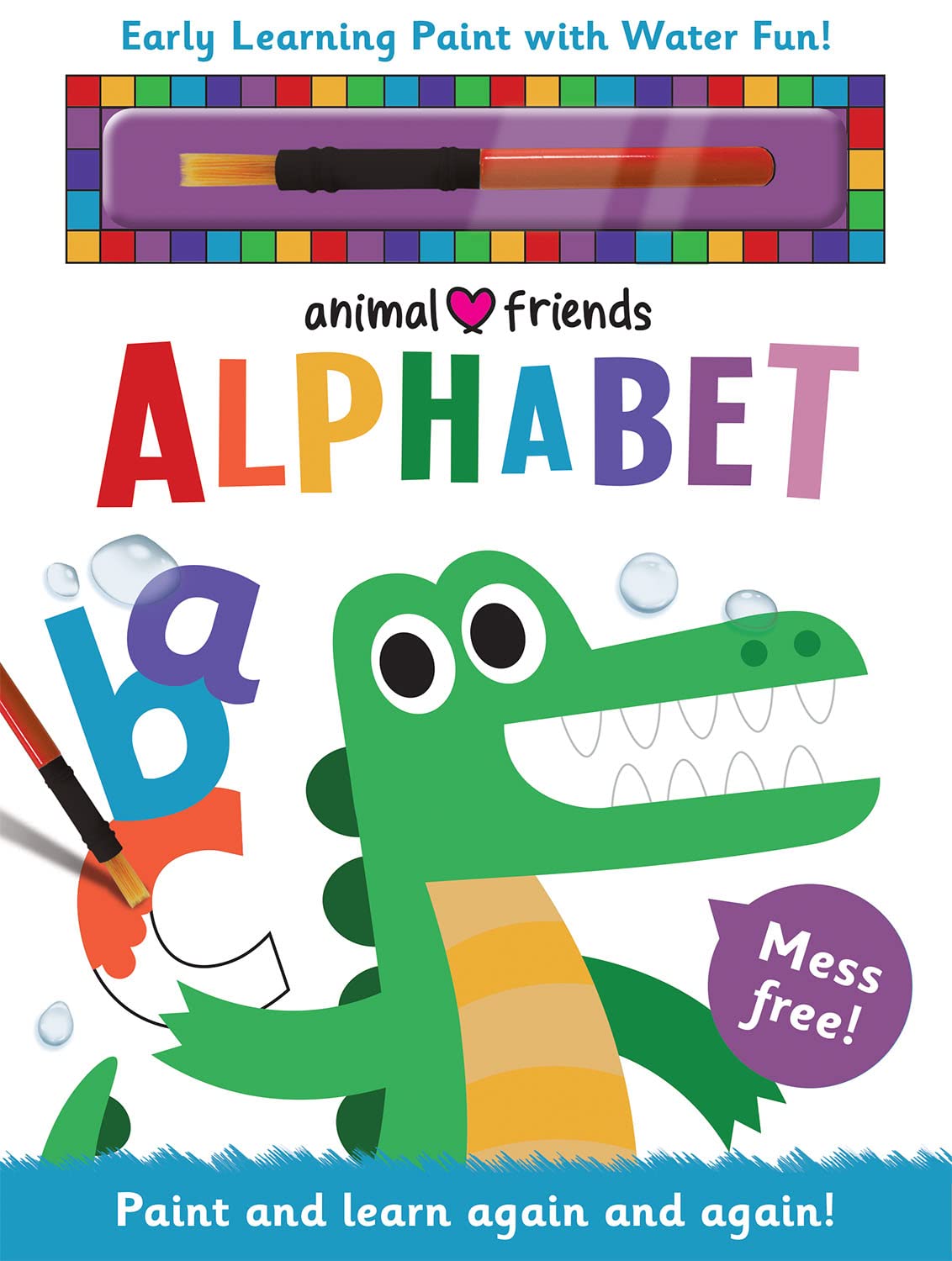 Early Learning Paint with Water Animal Friends Alphabet book cover