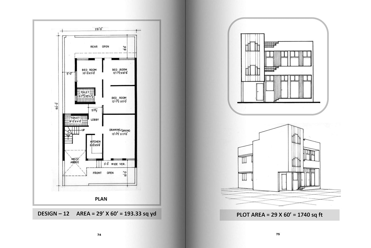 Book of House Plans and Elevations