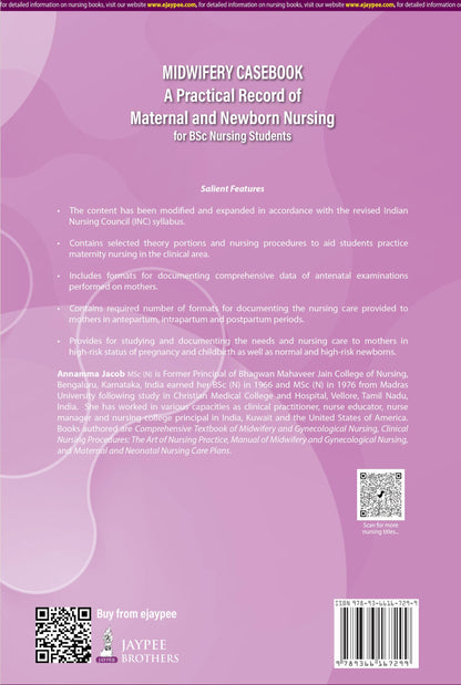 Midwifery Casebook, 9/E for BSc Nursing 6th and 7th Semesters | A Practical Record of Maternal and Newborn Nursing with 90 Antenatal, Intranatal, Postnatal and High-Risk Case Formats: 1