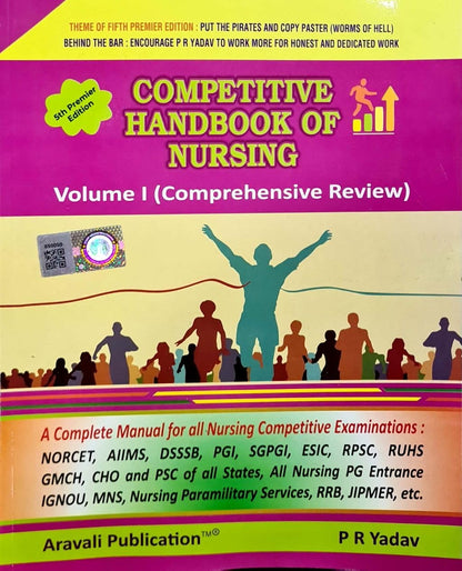 PR Yadav - Competitive Handbook of Nursing - Vol 1 + 2 + 3 - 5th Premiere Ed. - Set of 3 Books - 2024 - [ORIGINAL BOOKS-TOP GRADE PAPER & PRINT] Updated for 2025 Exams