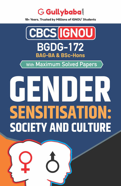 Gullybaba IGNOU BSC (Honours) 2nd, 6th Sem BGDG-172 Gender Sensitization: Society and Culture in English