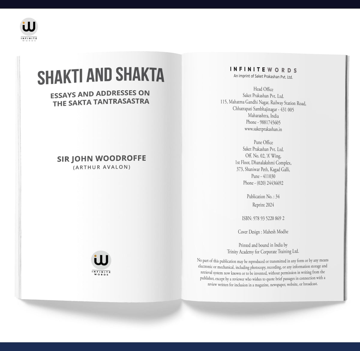 The Serpent Power | The Secrets Of Tantrik And Shaktik Yoga | Introduction To Tantra Sastra | The Garland of Letters | Studies in the Mantra-Sastra ... Bhairav Vigyan Prayog Prabhav Siddhi |