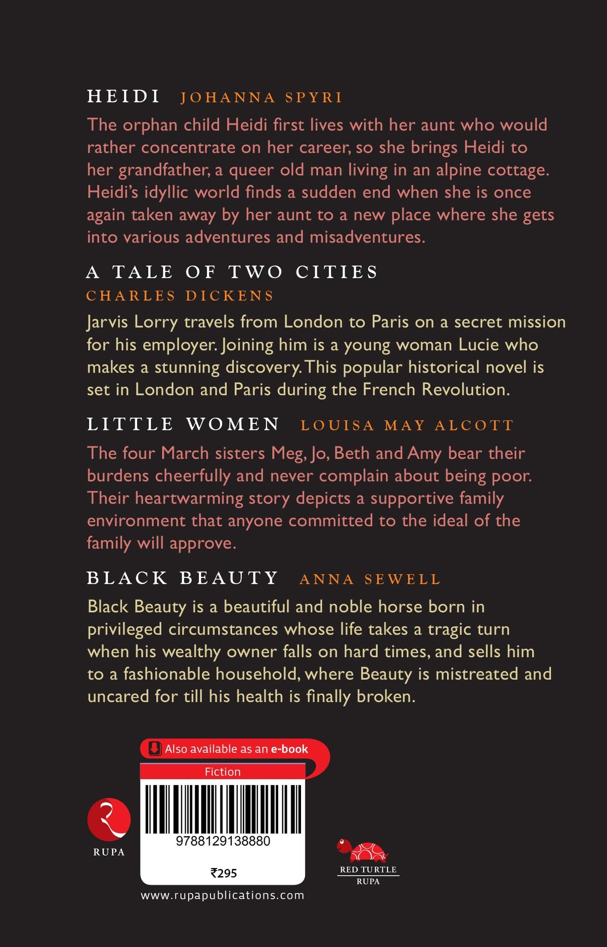 Junior Classic - Book 4 (Heidi, A Tale of Two Cities, Little Women, Black Beauty) (Junior Classics)