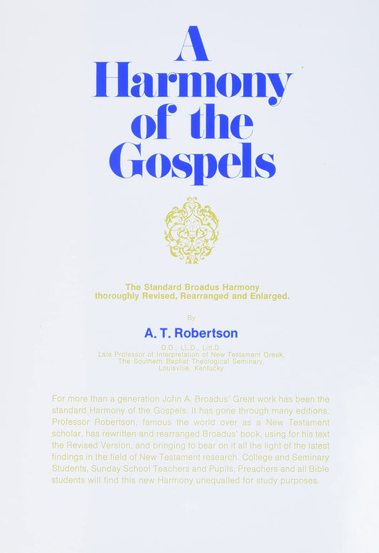 A Harmony of the Gospels book cover