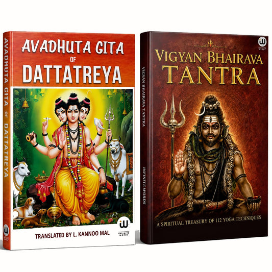Avadhuta Gita | Vigyan Bhairav Tantra Combo Set of 2 Dattatreya Book in English Avadhut Geeta Avadhoot Rahasyam Gurudev Datta Books Datt Guru Charitra Awadhoot Sri Vijnana Bhairava 112 Meditations