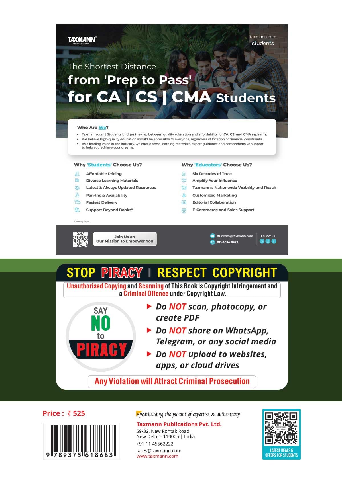 Taxmann's CRACKER for Corporate Accounting & Financial Management (Paper 4 | CAFM | CA & FM) – Turns Past Paper 4 Questions Into Exam-Ready Practice for CS-Executive | Dec. 2026/June 2027 Exams