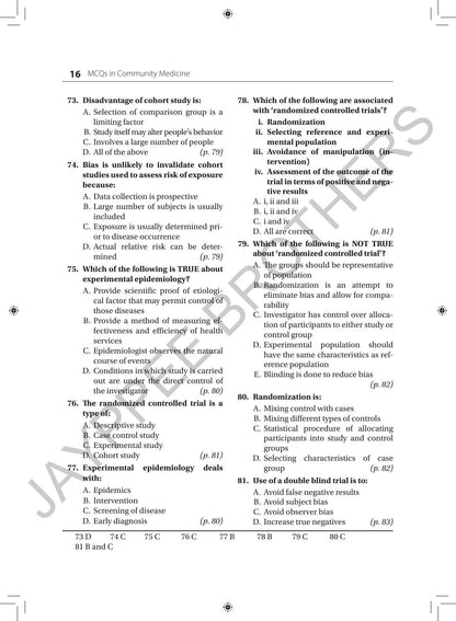 MCQS IN COMMUNITY MEDICINE