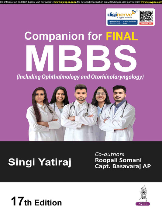 Companion for Final MBBS, 17/E (Including Ophthalmology and Otorhinolaryngology) for RGUHS Karnataka Final Year Students | Chapterwise Solved Papers with Textbook Cross-References | RS3