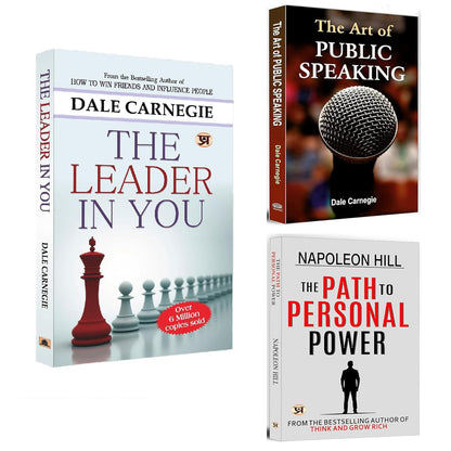 The Leader In You + The Art Of Public Speaking + The Path To Personal Power | International Bestselling Self-Help Books | Leadership, Interpersonal ... Building (Set of 3 Books in English)