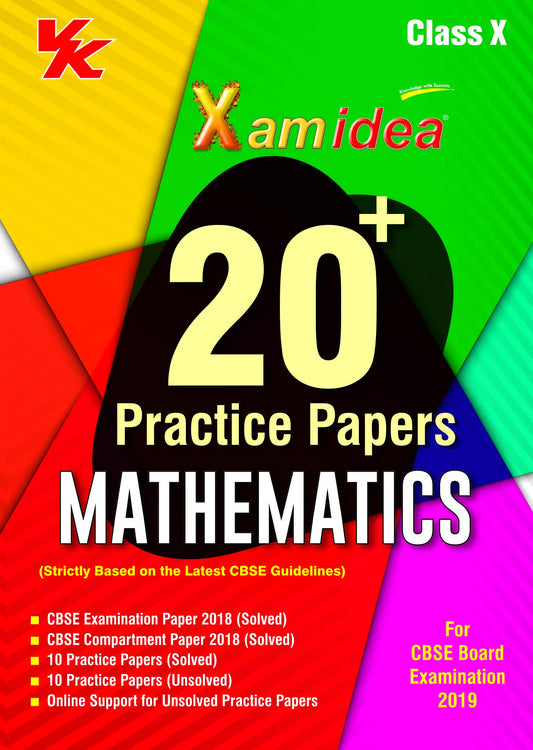 Xam Idea 20 Plus CBSE Sample Papers Mathematics Class 10 for 2019 Exam book cover