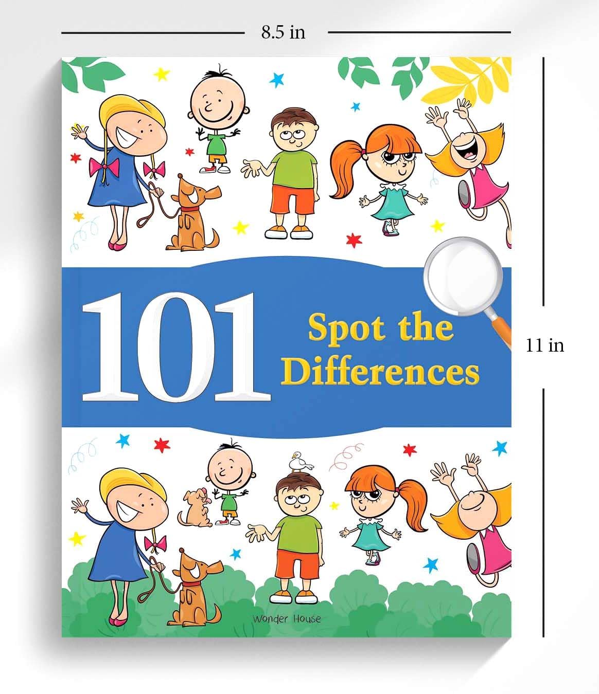 101 Spot The Differences | Fun Activity Book For Children | Improve Observation & Concentration | Ages 5–9 | 3+ Hours Of Engaging Puzzles