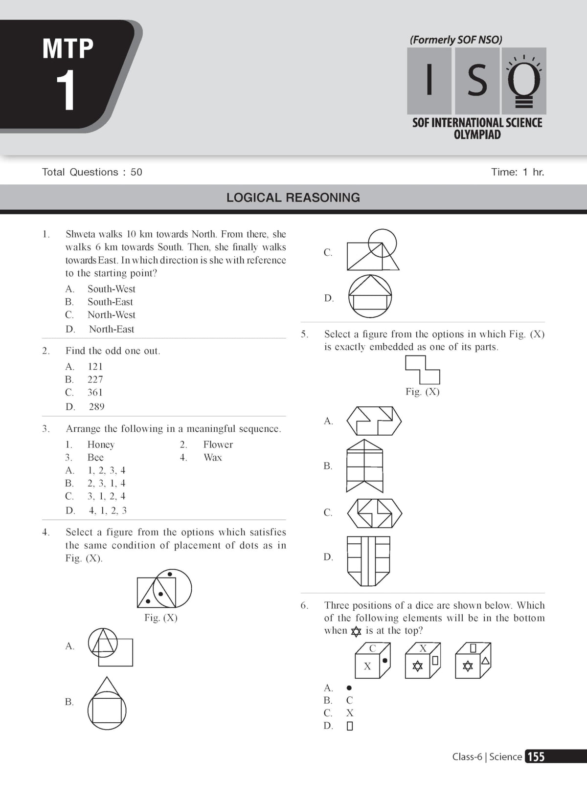 MTG Science (ISO) Olympiad Prep Guide Class 6 | Detailed Theory, Exercise with Self Test For Practice | SOF Olympiad Books For Exam 2026-27 (Useful For Level-1 & 2)