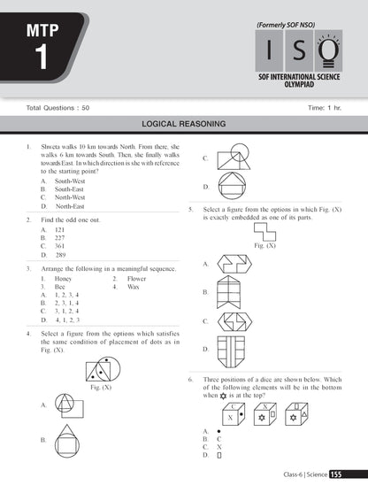 MTG Science (ISO) Olympiad Prep Guide Class 6 | Detailed Theory, Exercise with Self Test For Practice | SOF Olympiad Books For Exam 2026-27 (Useful For Level-1 & 2)