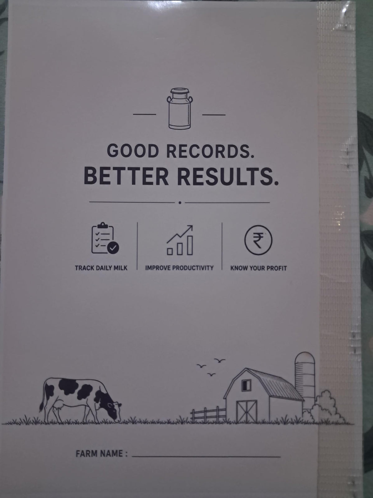 Milk Record book (This Season's Breeding Record)