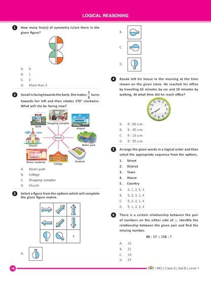 MTG IMO Olympiad 10 Previous Years Papers Class 5 Mathematics (2025-2021 Set A & B) - Model Test Papers with 24 Sample OMR Sheets | PYQ Book For SOF Olympiad 2026-27 Exam